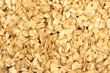 Oat flakes pile background
