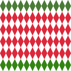 Argyle pattern seamless , red green  Neutral geometric stitching vector graphic for gift paper, socks, sweaters, jumpers, or any other New Year's paper design. christmas