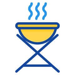 bbq two tone icon