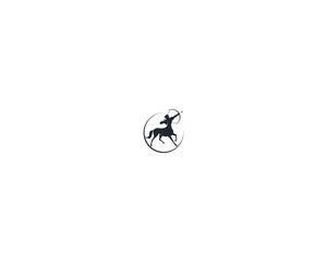 Centaur Archer, mythology creature, Sagittarius Zodiac Sign vector logo icon, fast arch logo from fast archer woman centaur vector for logo, sign, emblem or symbol graphic design vector illustration.