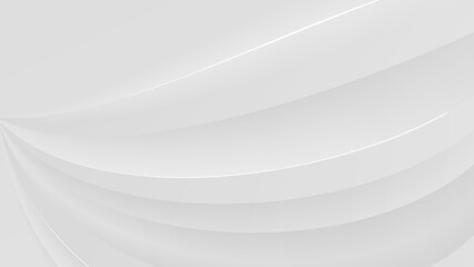 Liquid color background design. White elements with fluid gradient. Dynamic shapes composition. Vector illustration