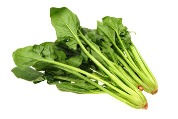 Spinach on white background