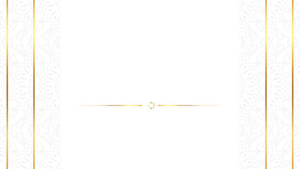 Ramadan Kareem greeting card. Light Golden lantern on the shelf with handwritten arabic calligraphy means Ramadan Kareem. Vector illustration in 3d realistic style for islamic muslim holidays