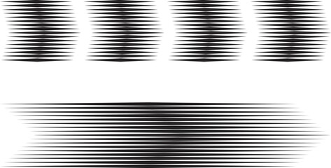 sideways Set . Linear signs collection. Arrow Design .elements for your design.Striped direction. vector illustration