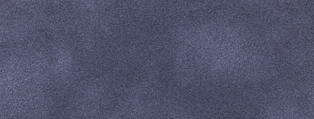 Texture of velvet matte dark gray background, macro. Suede blue fabric with pattern.