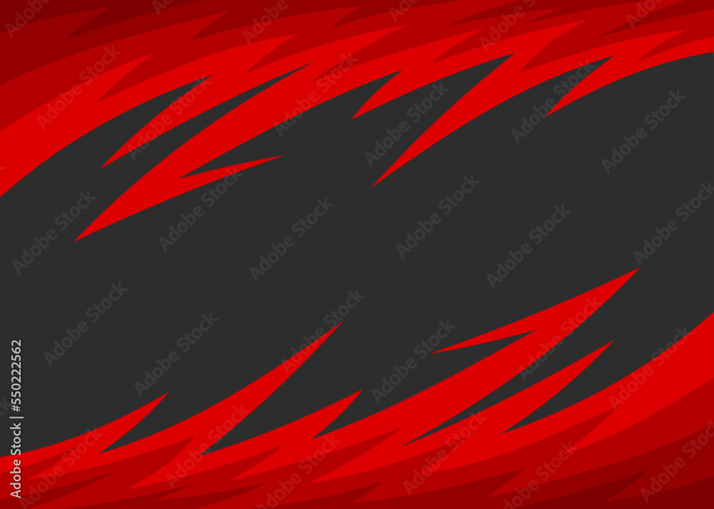 Poster abstract background with curved spike pattern and with some copy space area