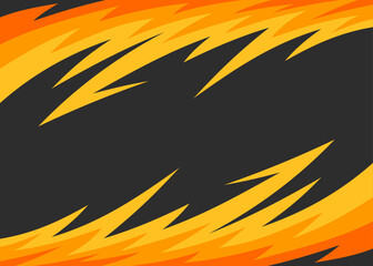 Abstract background with curved spike pattern and with some copy space area