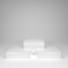 Abstract background. 3d rendering with podium. Minimal scene.