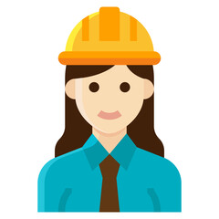 engineer flat icon