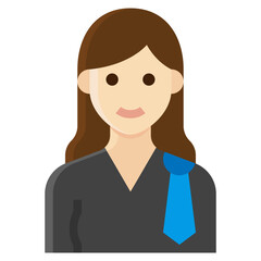 lawyer flat icon