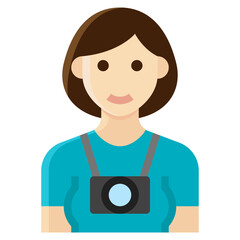 photographer flat icon