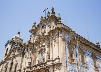 Fototapeta na wymiar Igreja do Carmo Church Porto Portugal