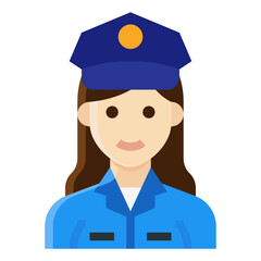 police flat icon