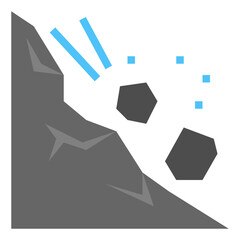 landslide flat icon