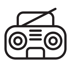boombox line icon