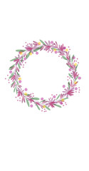 christmas wreath Wedding Christmas pink and yellow flowers decorate
