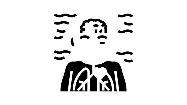 diving reflex glyph icon animation