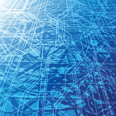 ech modern retro futuristic background .Vector design composition with various technology elements . Abstract contemporary art .
