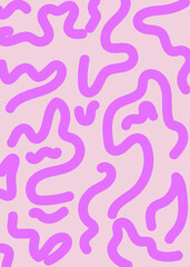 Squiggle Doodle Abstract Background
