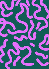Squiggle Doodle Abstract Background