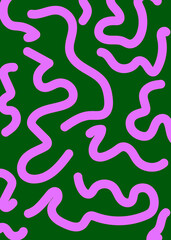 Squiggle Doodle Abstract Background