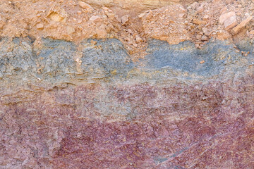 Ramon Crater Colors National Park in Negev desert, Israel