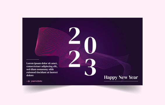 Happy New Year 2023 Banner Template