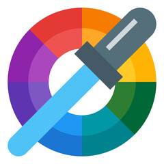 color picker flat icon