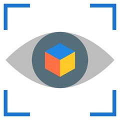 vision flat icon