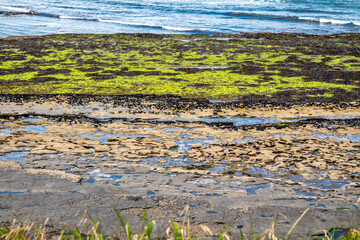 Storm beach by Carrowhubbuck North Carrownedin close to Inishcrone, Enniscrone in County Sligo, Ireland.