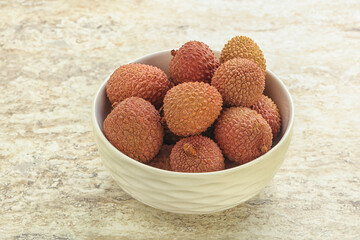 Sweet juice lychee tropical fruit