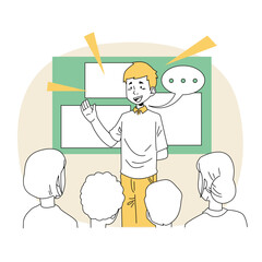 Illustration graphic of Application Usage Guide. Perfect for banner, social media, etc.