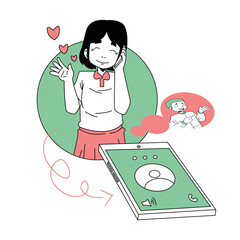 Illustration graphic of Compliments on Service. Perfect for banner, social media, etc.