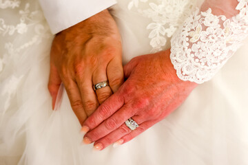 Wedding Hands Crossed