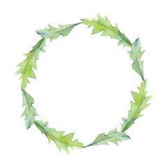 Watercolor wreath circle frame composition with hand drawn summer bright red poppy flowers. Isolated on white background. Design for invitations, wedding, love or greeting cards, paper, print, textile