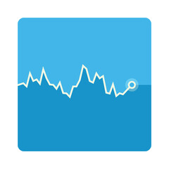 Trade chart vector illustration, desktop with forex trading. Financial graph for online trading creative concept. Interface with chart graphic vector design.