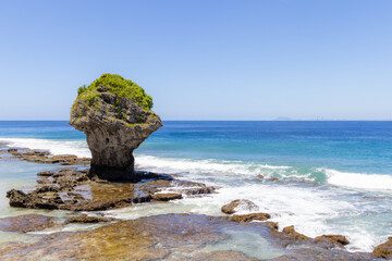 Taiwan Liuqiu Island Flower Vase Rock