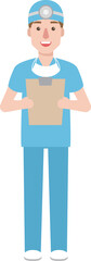 Fototapeta premium Male surgeon doctor working, medical staff. 