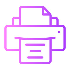 printer gradient icon