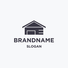 House logo icon flat design template 