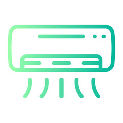 air conditioner gradient icon
