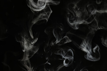 texture smoke on a black background abstract