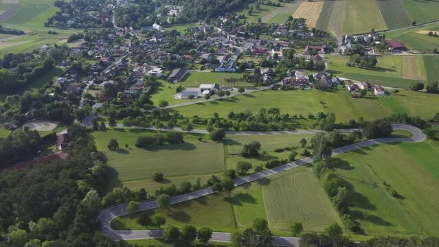 Aerial view of Oer-Erkenschwick, Horneburg, Datteln,North Rhine-Westphalia, in Germany, Europe
