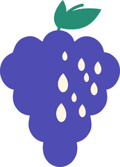 Cute Fruits Flat Design Style