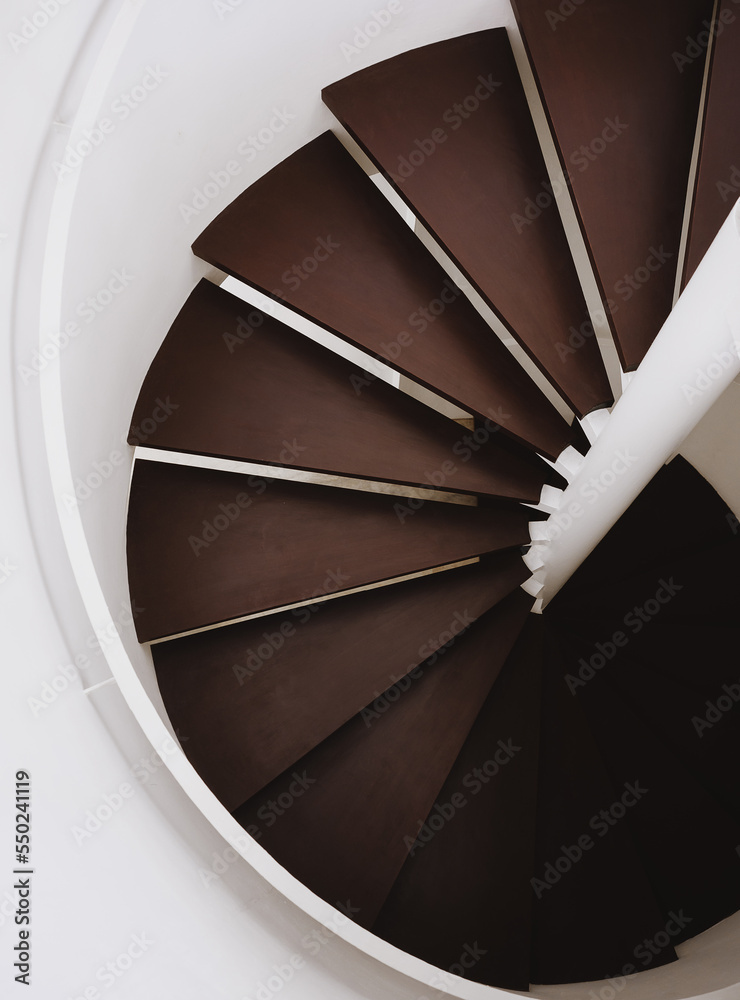 Poster spiral staircase structure indoor modern building architecture details