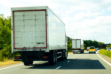 Large Lorry On The Motorway