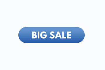 big sale  button vectors. sign  label speech bubble big sale

