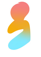 Abstract Shape Gradient Transparent 