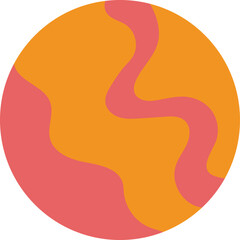 Cute Space Illustration Flat Design