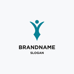 people logo icon design template vector illustration